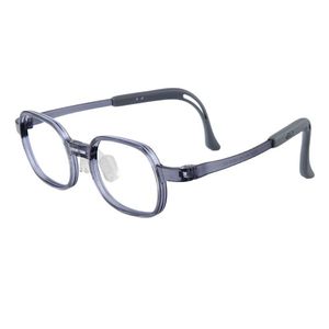 Monturas de Gafas para Niños y Adolescentes Tr90, Rectangulares, Unisex, con Almohadillas Nasales de Silicona, Ancho de Marco Mediano, Lentes de Resina - Product Image 1
