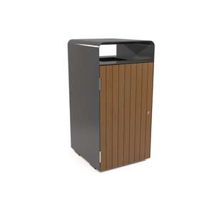 Outdoor Steel <strong>Trash</strong> Bin Custom Sorting Metal Waste <strong>Segregation</strong> Bin Factory Wholesale Street Dustbin - Product Image 5