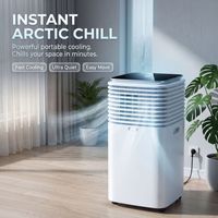 Climatiseur électrique portable JF-107 avec déshumidification, purification, télécommande, écran tactile, 3000 BTU pour l'exportation
