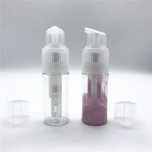 Empty Cosmetic Packaging Container Tube Plastic PET Loose Powder Puff Spray Bottle 60 Ml 2 Oz Wholesale