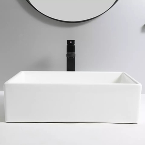 Lavabos de cerámica montados en encimera, lavadero de baño blanco, decoración del hogar, estilo nórdico, <span class=keywords><strong>barato</strong></span>, venta al por mayor - Product Image 4