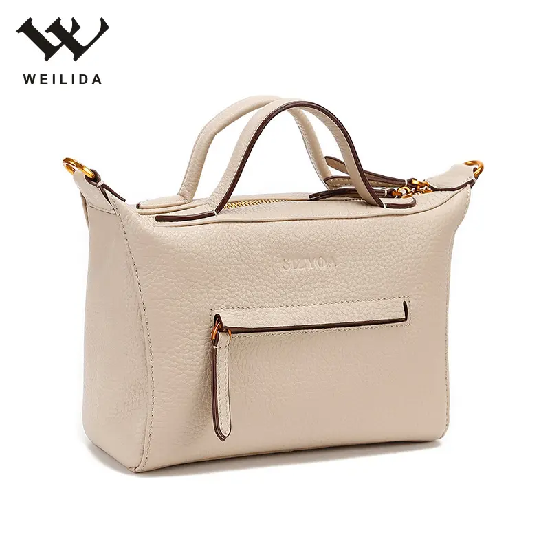 Jia moderne dames chaudes femmes épaule sac à bandoulière PU sac à main sac de mode femme unique personnalisé coton sergé fermeture éclair