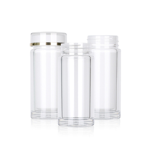 100cc Suplemento transparente Envase vacío Polvo transparente Proteína Plástico Acrílico Tarro Embalaje Medicina Cápsula Píldora Botella - Product Image 6