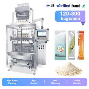 Automatic Multi Powder Stick Packing Filling Machine 6 lane Whey Protein Powder Packaging Machine - Product Image 1