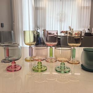 Verre à vin élégant de <span class=keywords><strong>la</strong></span> série créative Charcuterie Designer, avec décoration colorée et teinte - Product Image 5