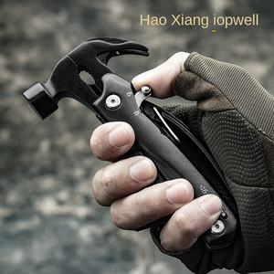 屋外オールインワン多機能ネイルハンマーアルミハンドル便利なキャンプコンビネーションガジェットグラウンドハンマーナイロンカー - Product Image 2