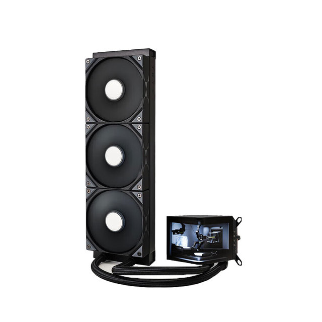 TRYX PANORAMA 360 6.5 Inch Curved Screen CPU Water Cooling Radiator 12V ARGB LED Heatsink Fluid Bearing Computer Case Fan