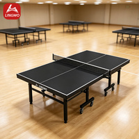 Table de ping-pong pliable double, mobile, très vendue