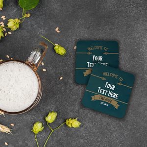 Kundenspezifisch bedruckte Hotel-Papieruntersetzer Luxuriöse Bieruntersetzer Saugfähige Papieruntersetzer für Bars und Restauran - Product Image 3