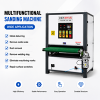 Machine automatique de finition des surfaces métalliques à bande abrasive en acier inoxydable pour le débavurage, le brossage et le polissage jusqu'à 1000 mm