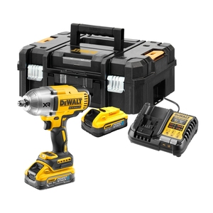 Clé à chocs sans fil DeWalt 18V XR Brushless avec batterie et chargeur - Product Image 1