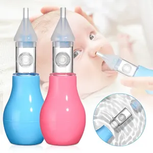 Infant Silicone Nasal Aspirator Pump Type Cold Nasal Mucus Cleaner Antibackflow Baby Nasal Aspirator Safe Vacuum Baby Care