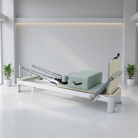 Reformer Pilates Durable et Réglable, Machine d'Entraînement Corporel en Aluminium pour Studios et Bien-être