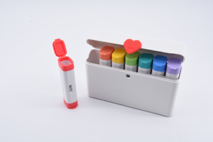 Organizador de Pastillas Semanal con Diseño de Botones Coloridos, Caja de Medicamentos con Tapa Abatible, Dispensador de Vitaminas y Medicamentos Portátil de PP para Viajes - Product Image 3