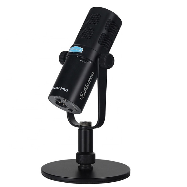 Professional Broadcast Dynamic Microphone XLR USB for Podcast Recording Cardioid Studio Mic with Noise Reduction for Streaming