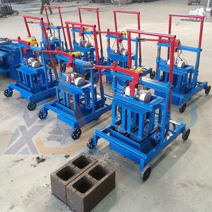 Halbautomat ische Maschine zur Herstellung von massiven Hohlziegeln Beton zement Kleine manuelle Blockform maschine - Product Image 6