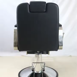 Vente en gros de chaises de barbier pour salon chaise de salon de coiffure en cuir durable avec base chromée en provenance de Chine - Product Image 5