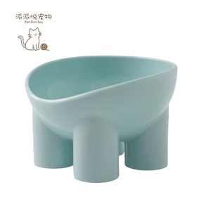 <strong>Rounded</strong> Macaron-Colored Anti-Spill Durable Eco-Friendly Solid Pattern Pet <strong>Bowl</strong> for Cats &amp; <strong>Dogs</strong> Polypropylene Material Wholesale - Product Image 1
