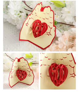 Tarjeta Pop-Up 3D con Diseño <span class=keywords><strong>de</strong></span> Corazón Creativo <span class=keywords><strong>de</strong></span> Nicro, Regalo para el Día <span class=keywords><strong>de</strong></span> San Valentín, Día <span class=keywords><strong>de</strong></span> la Madre, Cumpleaños, Manualidades en Papel, Tarjeta <span class=keywords><strong>de</strong></span> Felicitación e Invitación - Product Image 6