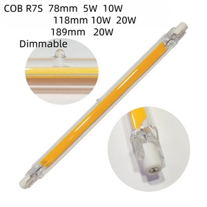 Lampe <span class=keywords><strong>LED</strong></span> R7S à intensité variable, <span class=keywords><strong>ampoule</strong></span> COB double extrémité en verre, 78mm 5W 10W 118mm 189mm 20W, tube <span class=keywords><strong>J78</strong></span> J118 J189, projecteur blanc - Product Image 6