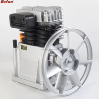Compresseur d'air électrique robuste modèle 2070, 4HP, tête de pompe à double cylindre, haute efficacité, en fonte polie/aluminium