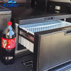 40L Mini Bar Laci Kulkas Freezer Laci Kulkas untuk Mobil RV Caravan Pendinginan Mini Laci Kulkas