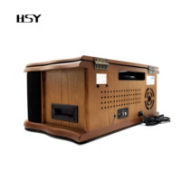 Tout-en-Un De Style Rétro en Gros 3 Vitesses En Bois USB/CD/Cassette Platine Tourne-Disque
