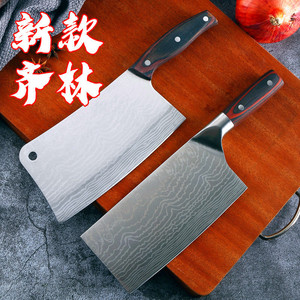 Popular online kitchen <b>knife</b> set (8-piece set) for home use, forged, cleaver, slicer, hammer-patterned <b>knife</b>, street vendor - Product Image 2