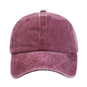 Wholesale Customized Unstructured Dad Hat Solid Color <b>Plain</b> Baseball <b>Caps</b> for Men Embroidery on Washed Cotton - Product Image 5