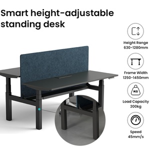 Factory Direct Wholesale Electric <b>Height</b> <b>Adjustable</b> Sit Stand up <b>Desk</b> Computer Workstation L Shape <b>Adjustable</b> <b>Desk</b> - Product Image 3