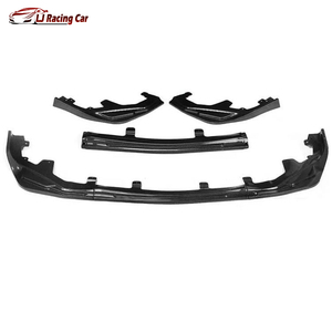 ตัวแยกกันชนหน้า ABS สีดำเงาเหมือนคาร์บอนไฟเบอร์สำหรับ Lexus <span class=keywords><strong>GS</strong></span> GS350 GS450H 2016-2020 - Product Image 6