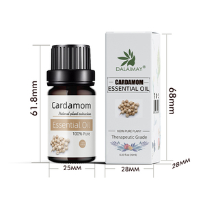 Aceite esencial de cardamomo de marca blanca OEM al por mayor para masaje y cuidado del cabello de la piel - Product Image 2