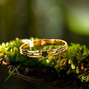 Fashion <b>Bangle</b> 316L Stainless Steel PVD Gold Plating Resistant Sustainable Jewelry Accessory - Product Image 3