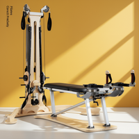 Chaise de yoga Zen professionnelle en bois massif, équipement d'entraînement pivotant pour studio de yoga, studio de Pilates, salle de sport, fitness à domicile