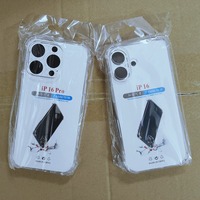 Coque de téléphone transparente antichoc en TPU pour iPhone, accessoires de téléphone portable, coque de téléphone transparente