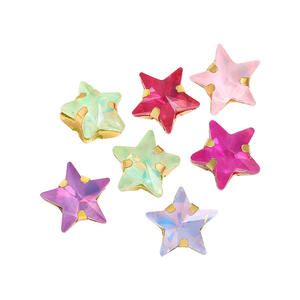 Nueva llegada 3D en forma <span class=keywords><strong>de</strong></span> corazón 10mm diamantes <span class=keywords><strong>de</strong></span> imitación <span class=keywords><strong>ESTRELLA</strong></span> <span class=keywords><strong>DE</strong></span> <span class=keywords><strong>5</strong></span> <span class=keywords><strong>puntas</strong></span> vidrio para coser con garra <span class=keywords><strong>de</strong></span> Metal para ropa <span class=keywords><strong>de</strong></span> bricolaje - Product Image 4