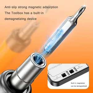 Nuevo <span class=keywords><strong>Destornillador</strong></span> Eléctrico Inalámbrico Gris, Juego 86 en 1, Herramienta de Desmontaje Electrónico de Precisión <span class=keywords><strong>para</strong></span> Teléfonos <span class=keywords><strong>Celulares</strong></span>, <span class=keywords><strong>Destornillador</strong></span> Inalámbrico Tipo Pluma - Product Image 6