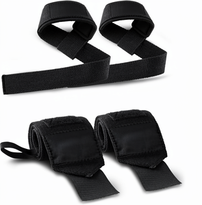 Sangles de fitness en coton personnalisables, légères, réglables, écologiques, antidérapantes, pour la musculation et l'exercice, avec logo personnalisé, AERO - Product Image 1