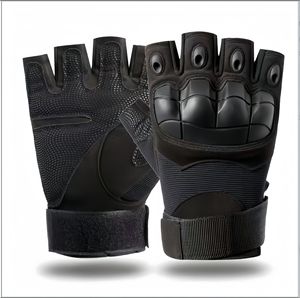 Gants tactiques SONICE résistants aux chocs, antidérapants, texturés, en polyester/cuir synthétique, avec protection des phalanges, noir, olive sable, personnalisables - Product Image 3