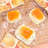 Jouet Squishy Pain au Beurre à Remontée Lente Anti-Stress Figurine Mignonne Animaux Alimentaires Décompression