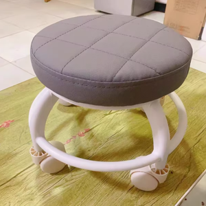 Tabouret pivotant moderne pour la maison, à roulettes universelles en PP, pour enfants, déménagement, travaux ménagers, sécurité dans la salle de bain - Product Image 6