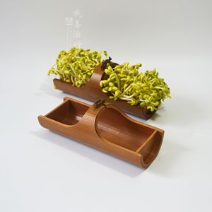 Bamboo Bean Sprout Tray Natural Bamboo Restaurant Serving Tray For Food Preparation ZCJ-005 - Product Image 2