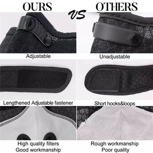 Masker hangat sepeda, masker setengah wajah pelindung telinga bersepeda dengan katup <span class=keywords><strong>Filter</strong></span> - Product Image 3