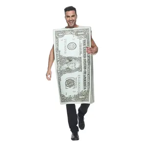 US Dollar Money Funny Cosplay Clothes Performance Party Wear Costume for Adult Man Woman Halloween Carnival