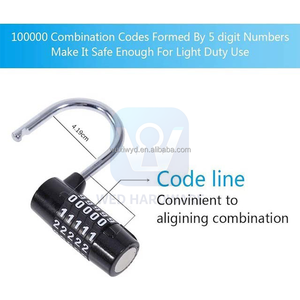 <span class=keywords><strong>Cadenas</strong></span> mécanique de <span class=keywords><strong>sécurité</strong></span> sans clé <span class=keywords><strong>à</strong></span> combinaison <span class=keywords><strong>à</strong></span> 4 lettres, corps en alliage de zinc, <span class=keywords><strong>code</strong></span> réinitialisable, multicolore - Product Image 4