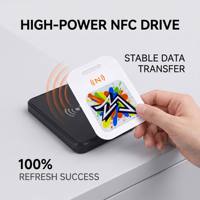 Kartu Nama Elektronik NFC E-Paper 2,61 Inci, Kartu ID Kerja, Kartu Akses Pintar E-Ink E-Paper, Tag Tampilan Nama Digital untuk Pelajar dan Karyawan