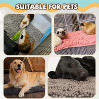 Rembourrage réutilisable en laine pour animaux de compagnie Tapis de lit doux et lavable pour petits animaux Confortable pour lapins Guinée Chiens Chats Reptiles