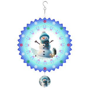 Artificial Rectangle Stainless Steel Hanging Wind Spinner Waterproof Garden Ornament for Christmas Gifts Holiday Decorations - Product Image 1