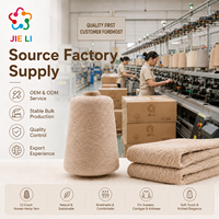 Fil à tricoter et à tisser coréen 13NM aspect lin, 50% coton peigné, 50% viscose, respirant, pour l'été, couleur personnalisée, fourniture directe usine