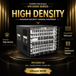 ระบบป้องกันการบุกรุก HiSecEngine IPS12000-H6 8.8U 16x100GE QSFP28 24x10GE SFP+ ของแท้ใหม่ - Product Image 5